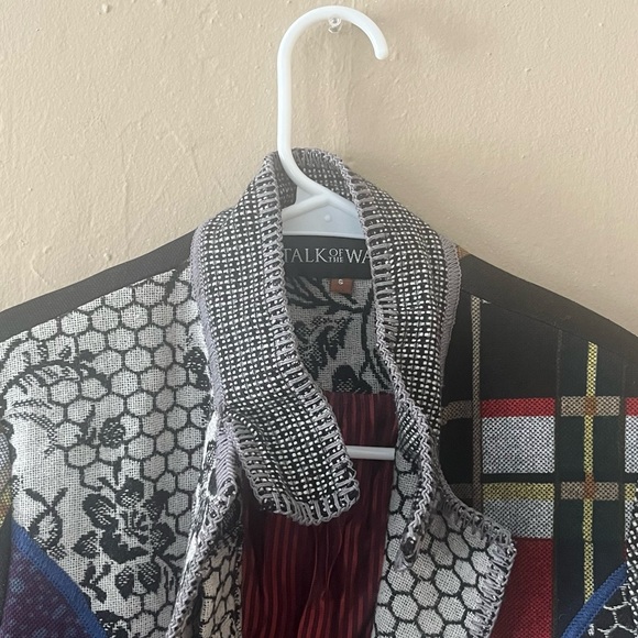 totw β’ multicolor patchwork unique statement jacket - Picture 9 of 16